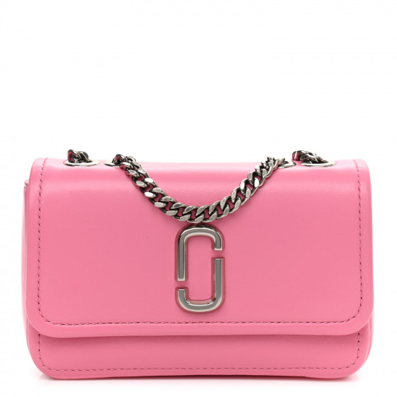 MARC JACOBS Lambskin Mini The Glam Shot Bag Morning Glory