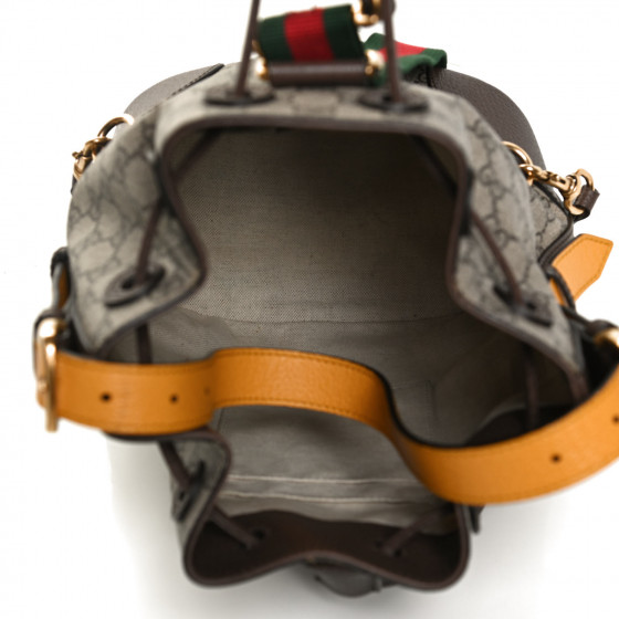 GUCCI GG Supreme Monogram Neo Vintage Drawstring Bucket
