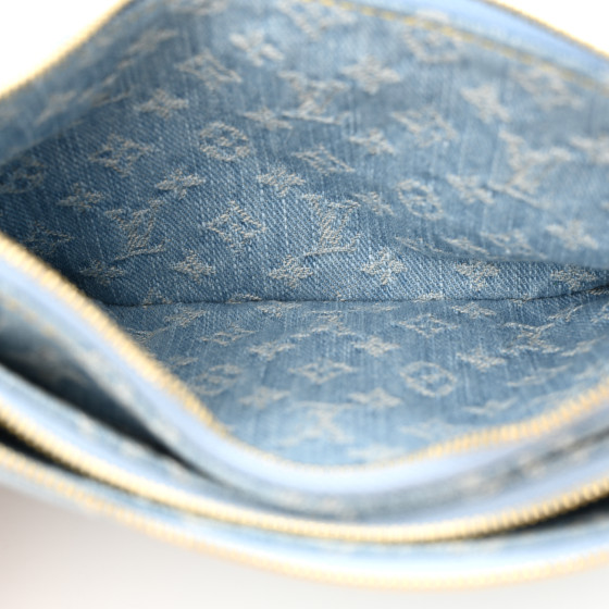 送料込◆希少品♪【LOUIS VUITTON】Liv Pochette Sky Blue Denim LOUIS VUITTON Monogram Denim Liv Pochette Sky Blue 1534006