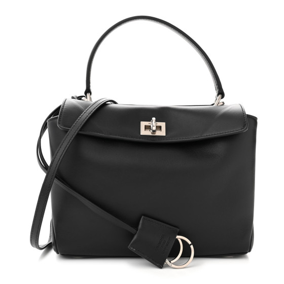 BALENCIAGA Natural Smooth Calfskin Mini Rodeo Top Handle