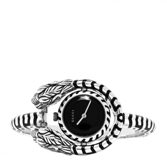 Silver 925 ☆GUCCI☆ DIONYSUS レディースウォッチ♪ GUCCI Sterling Silver Black Mother of Pearl 23mm Dionysus