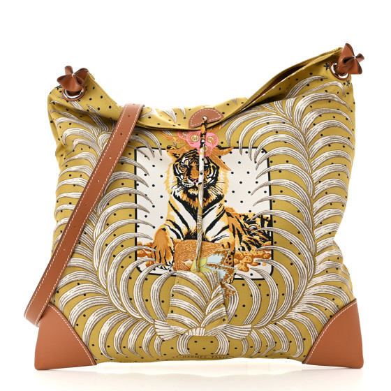 HERMES Silk Barenia Tiger Royal Silky City 33 Bag 1398613