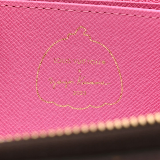 n*P様 Louis Vuitton LOUIS VUITTON LV X YK Monogram Kusama Pumpkin Zippy Wallet
