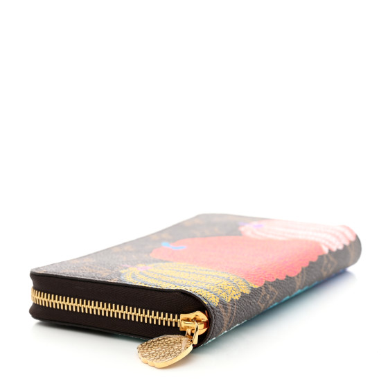 LOUIS VUITTON - puni LOUIS VUITTON LV X YK Monogram Kusama Pumpkin Zippy Wallet