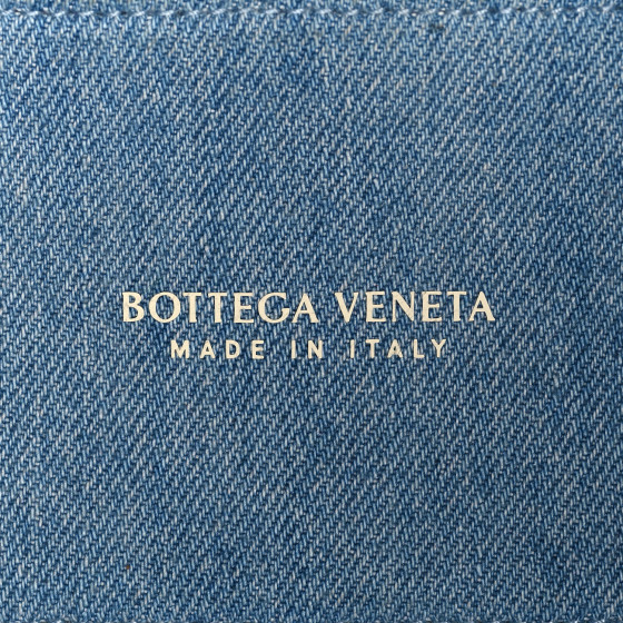 BOTTEGA VENETA ロゴ イントレチャート ARCO MINI デニムトート BOTTEGA VENETA Denim Maxi Intrecciato Mini Arco Tote Blue