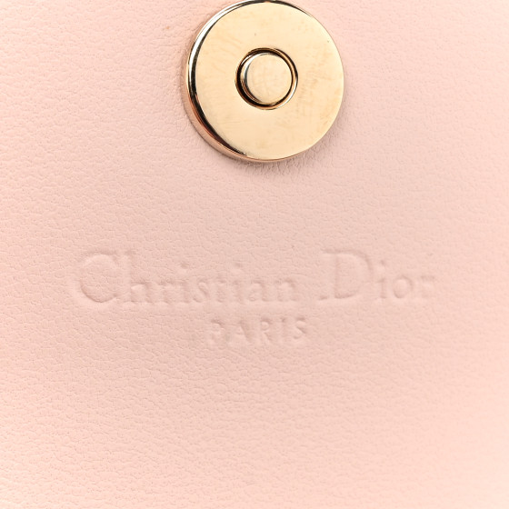 CHRISTIAN DIOR Lambskin Cannage Miss Dior Glycine Wallet