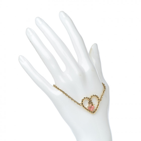 LOUISVUITTONスウィートモノグラム インマイハート ブレスレット　GP LOUIS VUITTON Sweet Monogram In My Heart Bracelet Gold