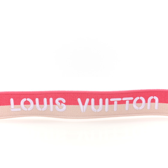 Louis Vuitton ピンク ラバーベルト 未使用 LOUIS VUITTON Jacquard Logo Shoulder Strap Pink 1528279