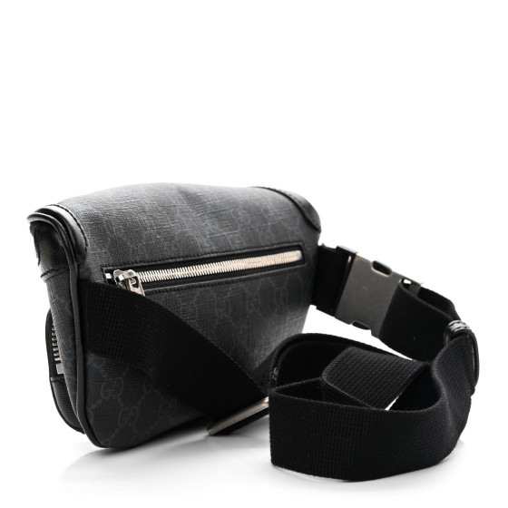 【GUCCI】GG Interlocking Patch Canvas Belt Bag Black Gucci Interlocking GG Black Canvas Bum Bag – Gavriel.us