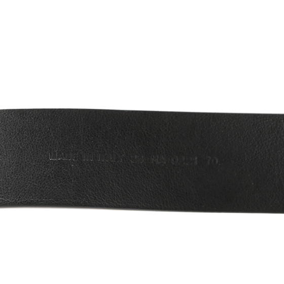 Christian Dior ブラックベルト 70 CHRISTIAN DIOR Calfskin CD Belt 70 28 Black 1698510
