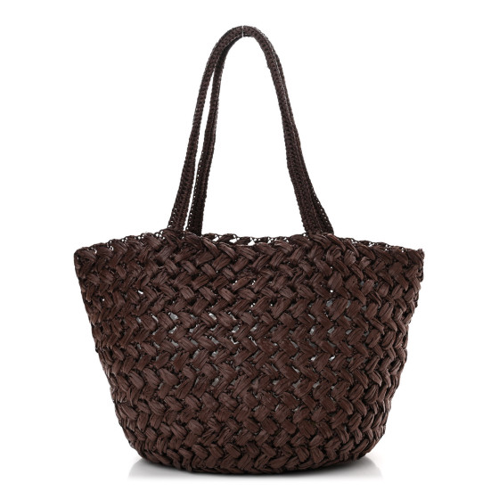 The Row ザロウEstelle raffia tote 茶 THE ROW Raffia Estelle Tote Bag Brown 1525664 | FASHIONPHILE