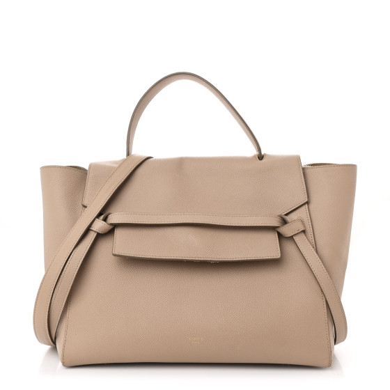 CELINE Grained Calfskin Mini Belt Bag Light Taupe