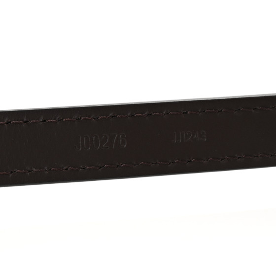 LOUIS VUITTON Calfskin 16mm Adjustable Shoulder Strap Ebene