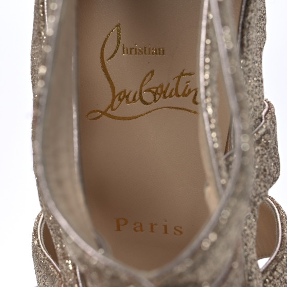 CHRISTIAN LOUBOUTIN Glitter Mini Specchio Balota Platform