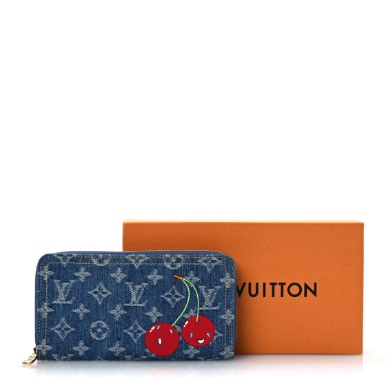 LOUIS VUITTON LV X TM Monogram Denim Cerises Zippy Wallet