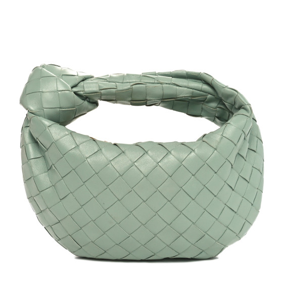トートバッグ BOTTEGA VENETA Army Green Nappa Leather Mini Jodie Handbag NWT BOTTEGA VENETA - MINI JODIE - PARAKEET GREEN - DUST BAG