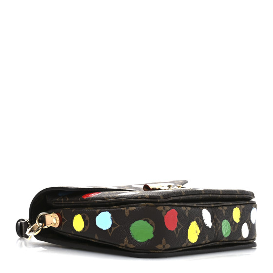 LOUIS VUITTON LV x YK Monogram Painted Dots Pochette Métis
