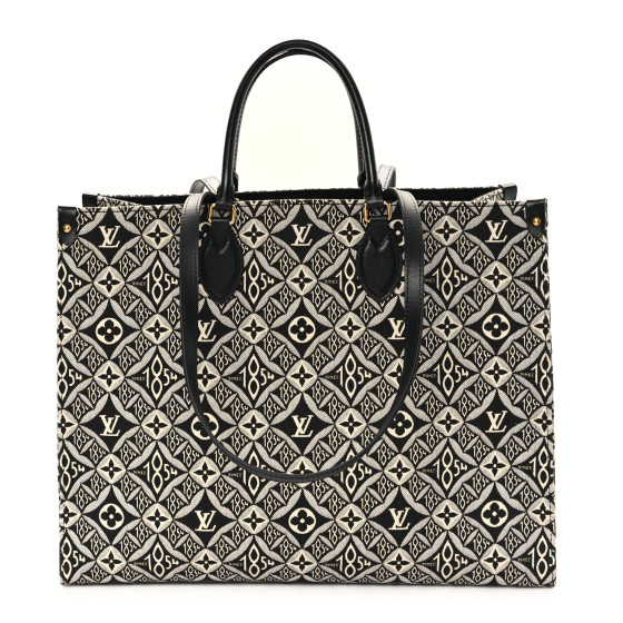 LOUIS VUITTON バッグ Louis Vuitton Jacquard Textile Since 1854 Onthego GM in Grey