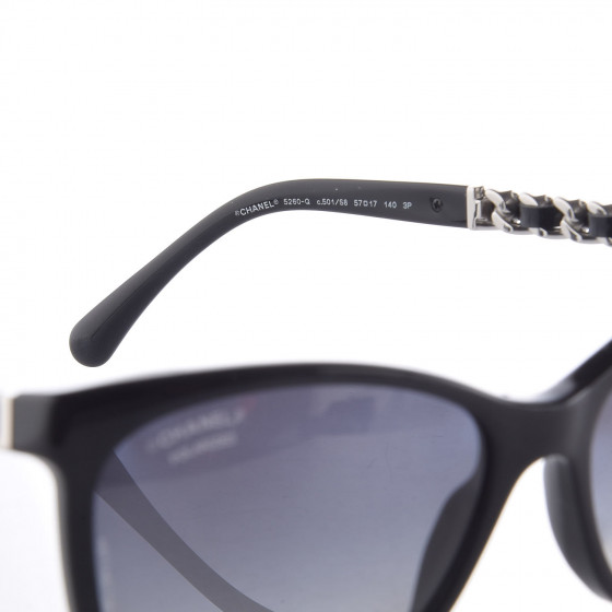 CHANEL サングラス ブラック　5260-Q-A CHANEL Cat Eye Chain Polarized Sunglasses 5260-Q-A Black