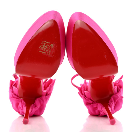 CHRISTIAN LOUBOUTIN Satin Maria Frou Alta 160 Platform Pumps
