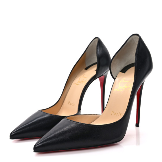 CHRISTIAN LOUBOUTIN Shiny Nappa Iriza 100 Pumps 37.5 Black
