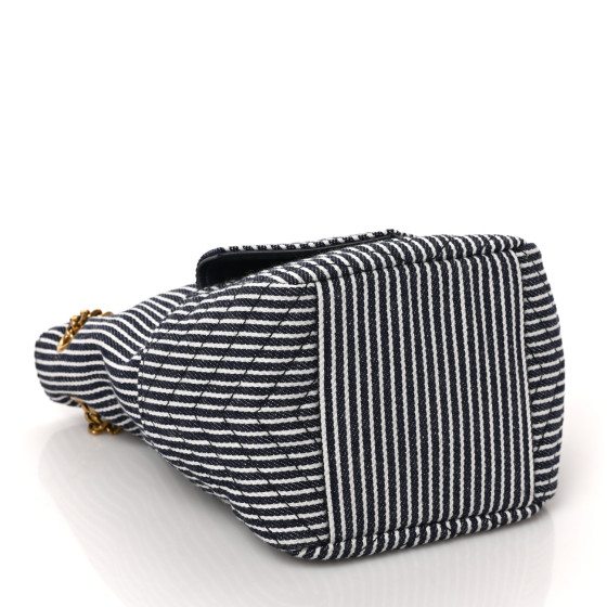 【SAINT LAURENT】STRIPE BUCKET BAG JH Vintage : SAINT LAURENT Striped Canvas Bucket Bag – Julie