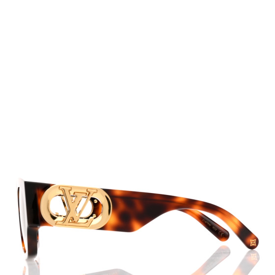 Louis Vuitton の 2ml サンプル LOUIS VUITTON Acetate LV Link Square Sunglasses Z1478W Black