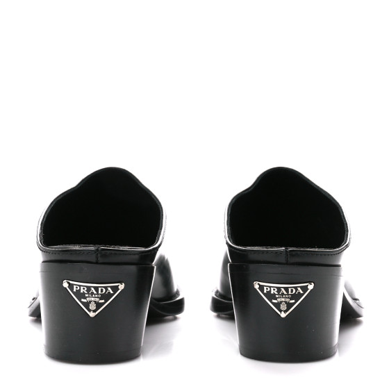 ✨MANY PRADA ROGO MARK✨ POINTED TOE EU37 PRADA Vernice Saffiano Triangle Logo Pointed Toe 75mm