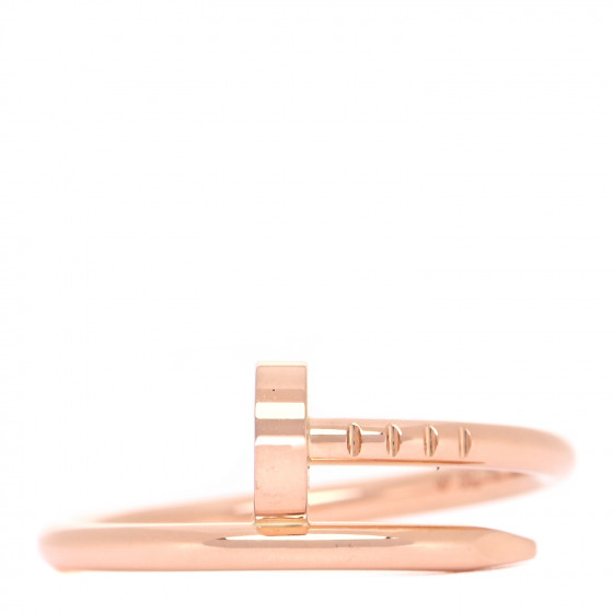 CARTIER 18K Pink Gold Small Juste Un Clou Ring 51 5.75