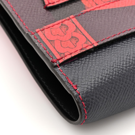 SALVATORE FERRAGAMO Printed Calfskin Vara Bow Phone Holder