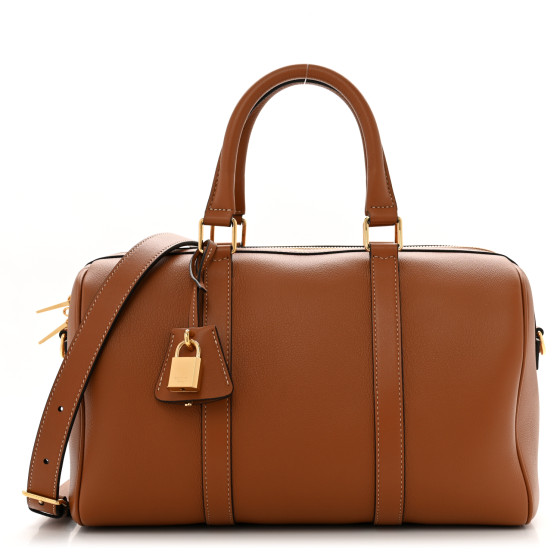 CELINE Supple Calfskin Large Boston Bag Tan 1638377
