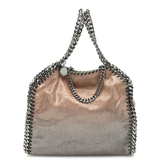 STELLA MCCARTNEY Shaggy Deer Ombre Mini Falabella Fold Over