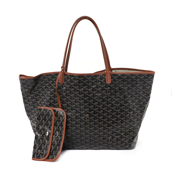 【GOYARD】大容量 サンルイGM ショッパーバッグ ブラック・中古 ≪ 新品 ≫ GOYARD ゴヤールサンルイ GM 黒 ブラック トート