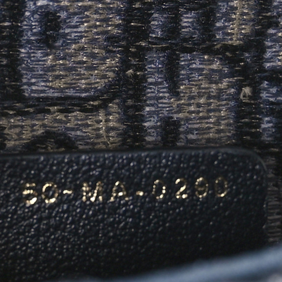 CHRISTIAN DIOR Oblique Slim Saddle Pouch Blue 1633784