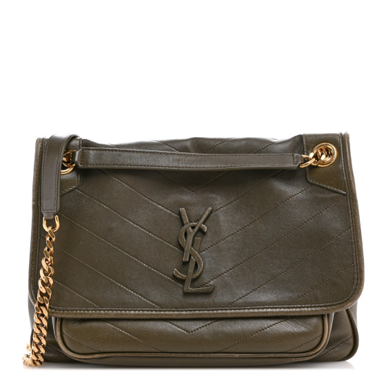 【SAINT LAURENT】NIKI CHAIN SHOULDER BAG Saint Laurent Niki Chain Flap Bag Matelasse Chevron Leather