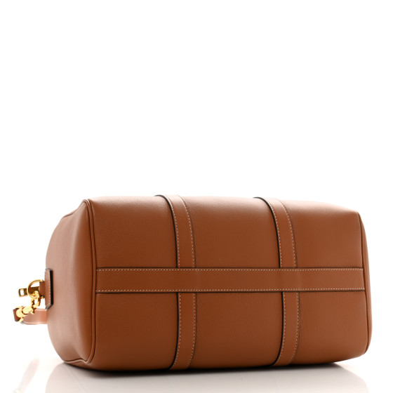 【eL】　Large Boston bag CELINE Supple Calfskin Large Boston Bag Tan 1638377