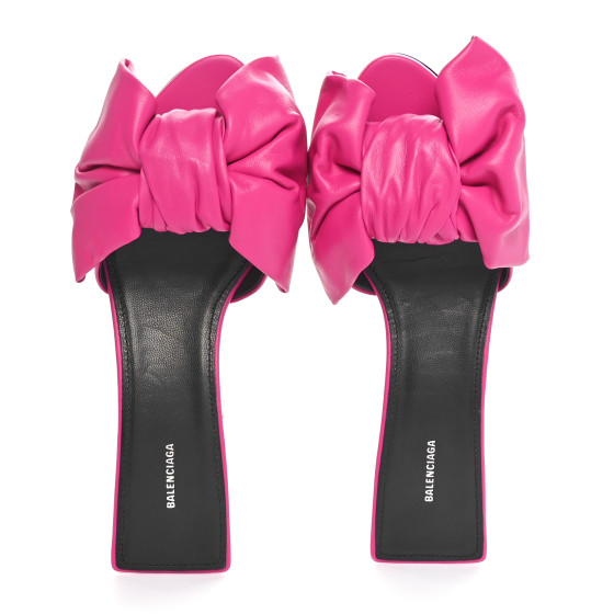 バレンシアガ Balenciaga Nano Bow Mules Balenciaga Nano Bow Mules Women In Black | ModeSens