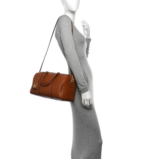 CELINE Supple Calfskin Large Boston Bag Tan 1638377