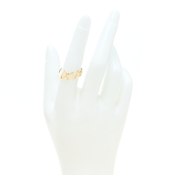 [Tiffany] ティファニー Paloma Graffiti ゴールド LOVEリング Paloma's Graffiti Love Ring in Yellow Gold, Mini | Tiffany
