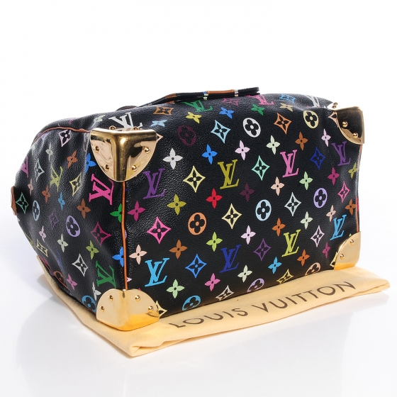 LOUIS VUITTON Monogram Multicolor Speedy 30 Black 72267