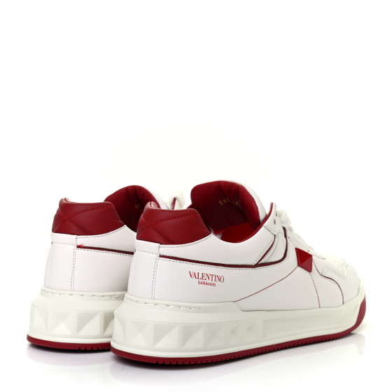 VALENTINO GARAVANI Nappa Mens One Stud Low Top Sneakers 43.5