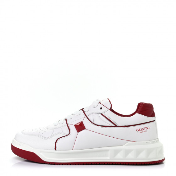 VALENTINO GARAVANI Nappa Mens One Stud Low Top Sneakers 43.5