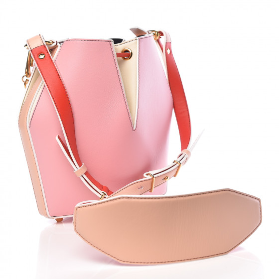 ALEXANDER MCQUEEN Calfskin Small Bucket Bag Pink 467626