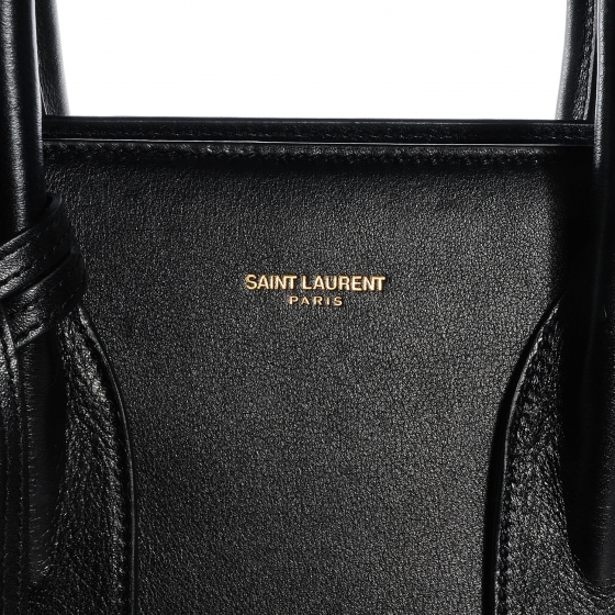 SAINT LAURENT Calfskin Small Sac De Jour Black 79927