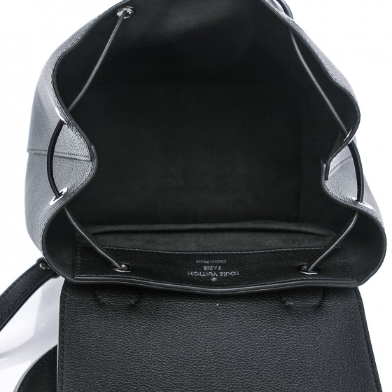 LOUIS VUITTON Calfskin Lockme Backpack Black 183200