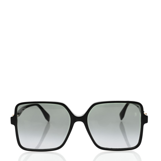 Fendi FF 0411/S ブラック サングラス FENDI Square Sunglasses FF 0411/S Black 1239561 | FASHIONPHILE