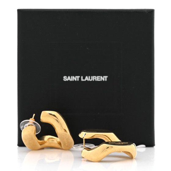 【関税＆送料込み】Saint Laurent Jewels Saint Laurent Cassandre Single Earring in Metal and