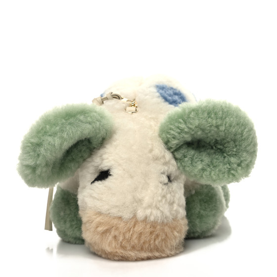 LOEWE X HOWLS MOVING CASTLE Shearling Cow Shoulder Bag Multicolor 