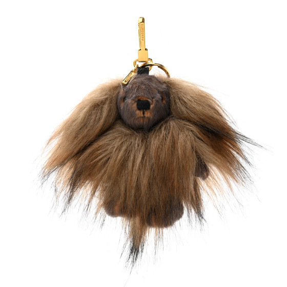BURBERRY　ベア BURBERRY Faux Fur Thomas Bear Keychain Charm Brown 1239846