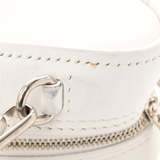 BALENCIAGA Calfskin S Triangle Duffle White 1391633